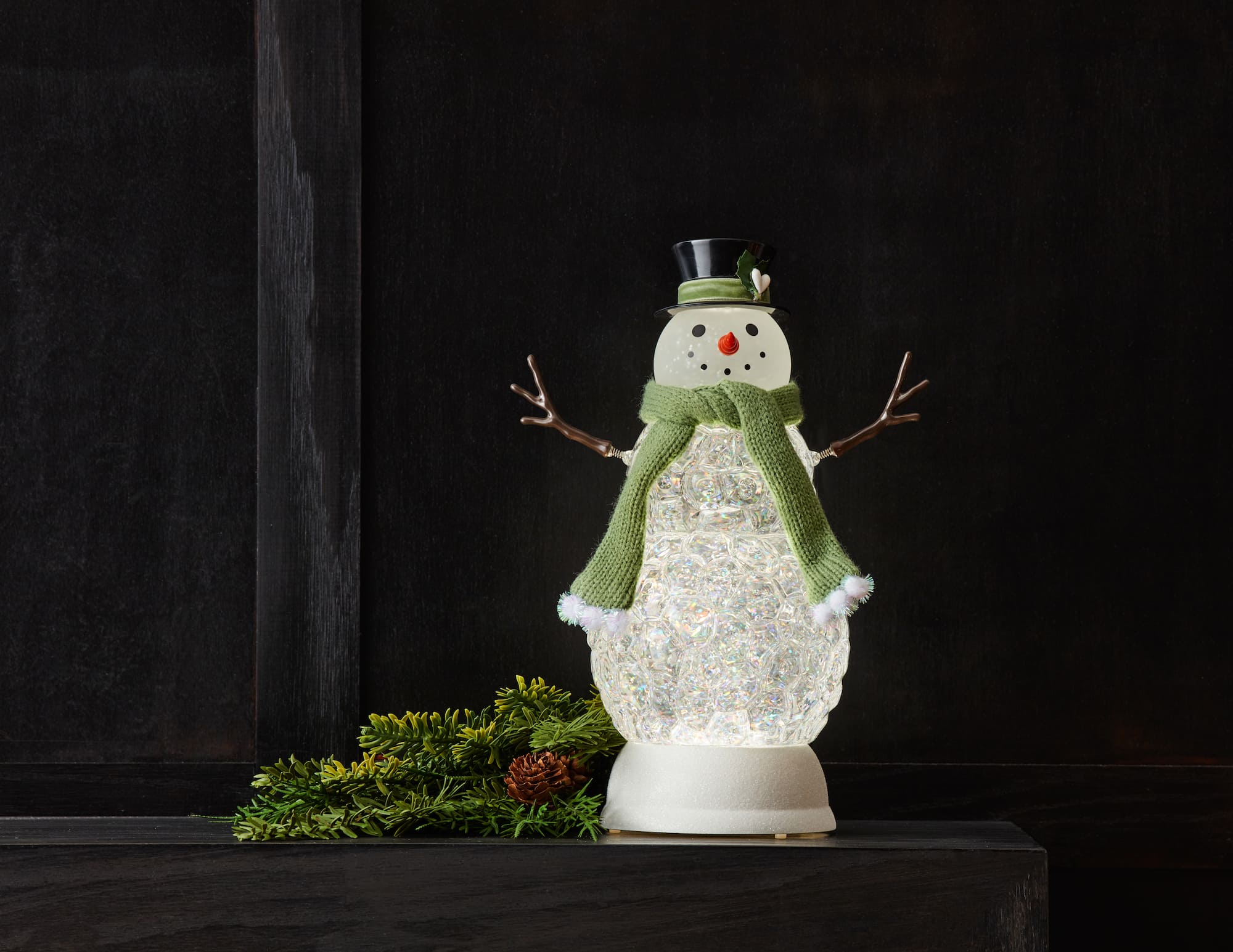 11" LED Snowman Snow Globe